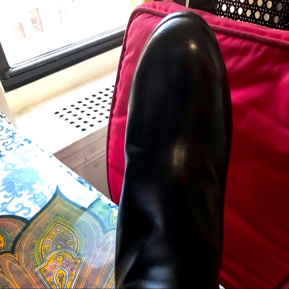 VERONIQUE BRANQUINHO~OTK BLACK LEATHER Over the Knee BOOT Sz 7/37.5~Made i ITALY - Picture 9 of 11